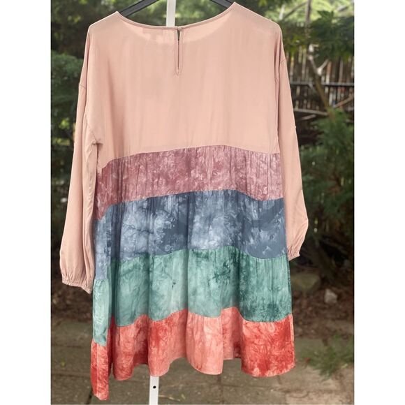 NWT Oddy multicolor tye dye dress Medium - Picture 6 of 6